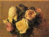 Roses XIII by Henri Fantin-Latour
